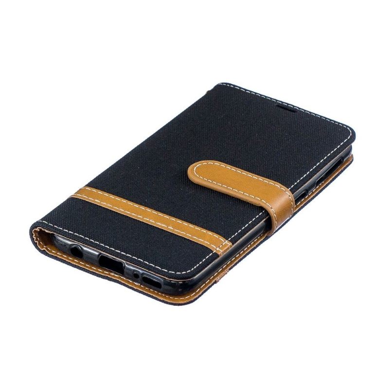 Cover voor Samsung Galaxy A40 Stoffen Hoes Met Riem