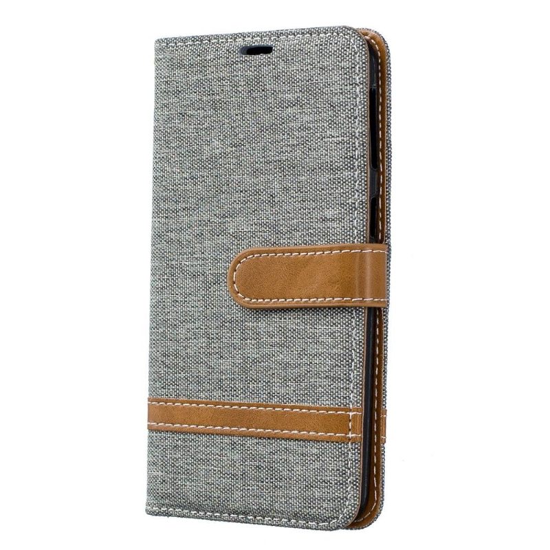 Cover voor Samsung Galaxy A40 Stoffen Hoes Met Riem