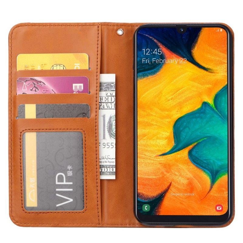 Flip Case voor Samsung Galaxy A40 Leren Stand Case