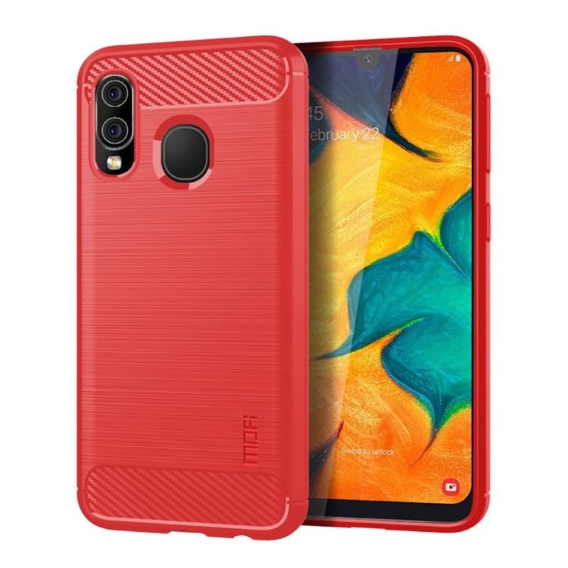 Hoesje voor Samsung Galaxy A40 Geborsteld Mofi