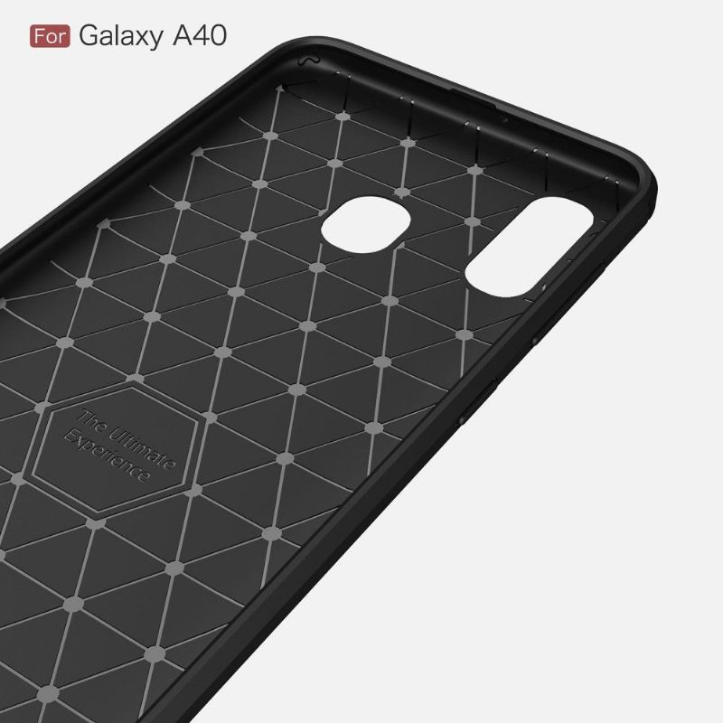 Hoesje voor Samsung Galaxy A40 Koolborstel Gel