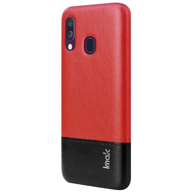 Telefoonhoesje voor Samsung Galaxy A40 Bescherming Imak Bicolor Imitatieleer