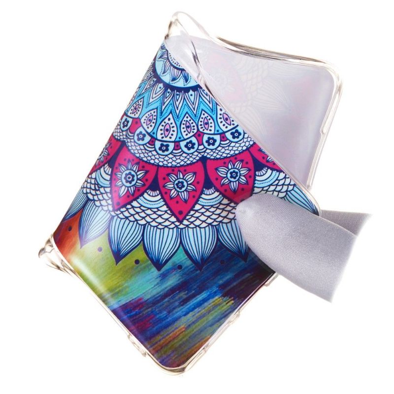Telefoonhoesje voor Samsung Galaxy A40 Bescherming Lichtgevende Bloemenmandala