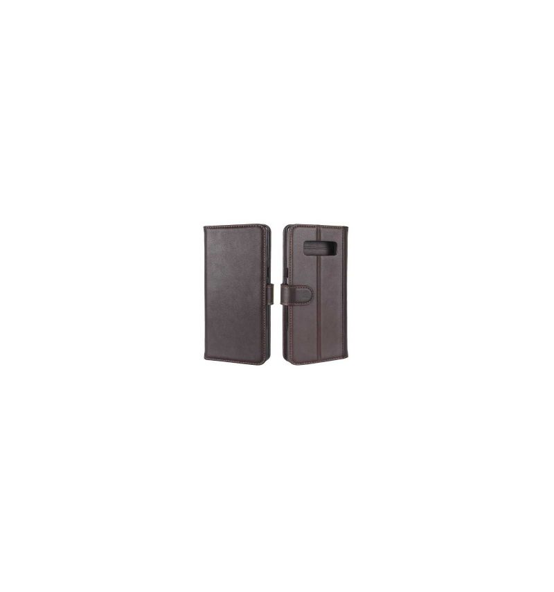 Folio-hoesje voor Samsung Galaxy Note 8 Anti-fall Premium Leder - Bruin