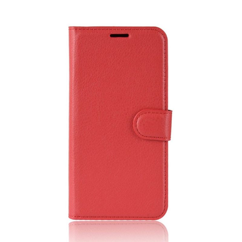 Leren Hoesje voor Realme 6 Pro Portemonnee Leren Leerstijl - Rood