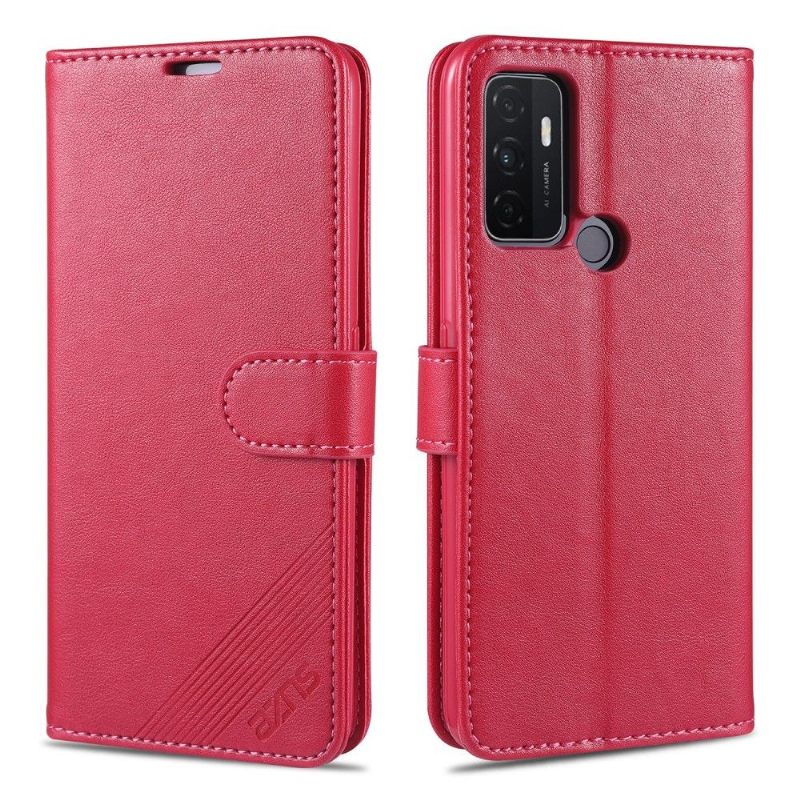 Flip Case voor Oppo A53 Azns Leereffect