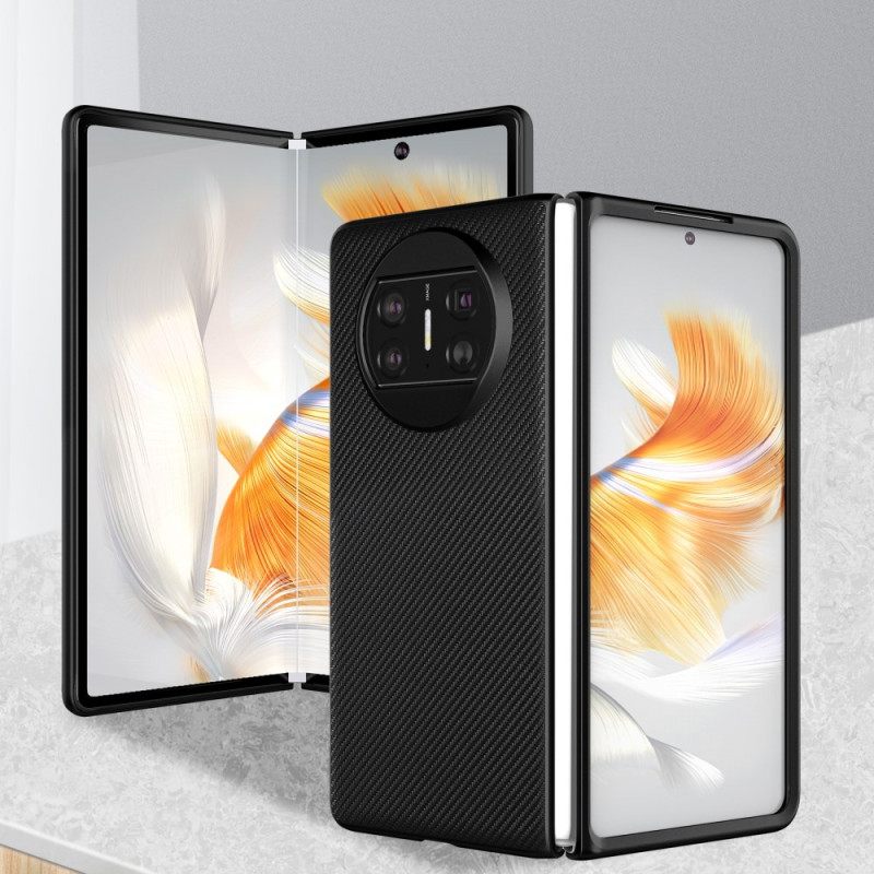 Hoesje Huawei Mate X3 Geweven Leerstijl