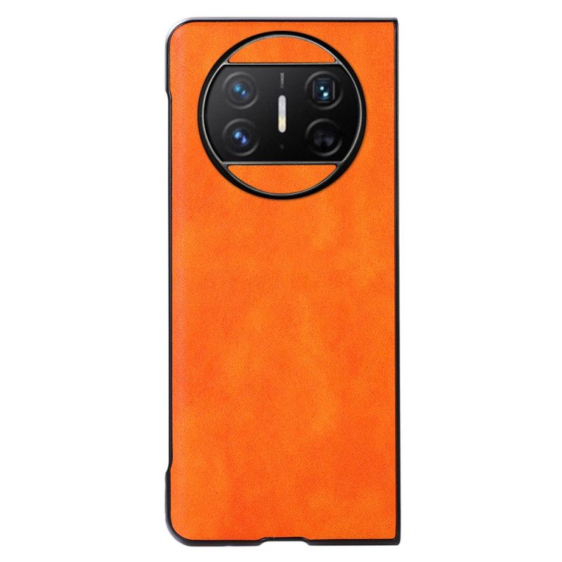 Hoesje Huawei Mate X3 Kunstleer Lychee Bescherming Hoesje