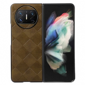 Hoesje Huawei Mate X3 Kunstleer Met Ruitpatroon