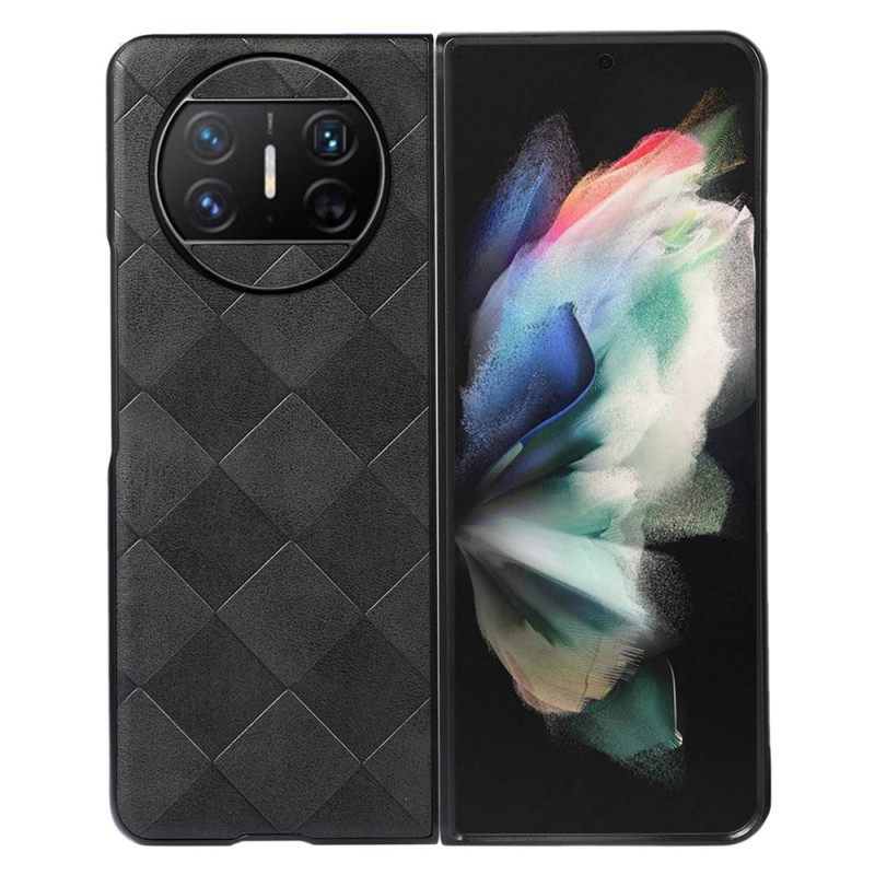 Hoesje Huawei Mate X3 Kunstleer Met Ruitpatroon