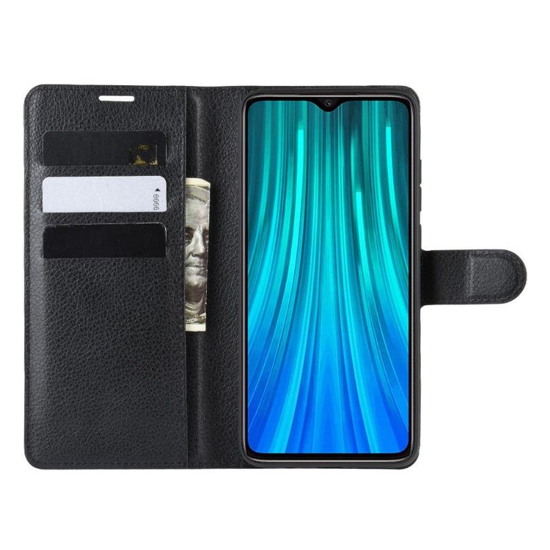 Flip Case voor Xiaomi Redmi Note 8 Pro Portemonnee Leren Leerstijl - Zwart