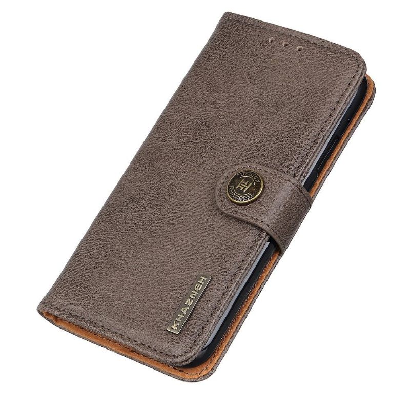 Folio-hoesje voor Xiaomi Redmi Note 8 Pro Anti-fall Khazneh Leereffect