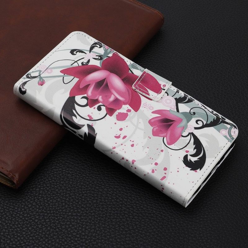 Folio-hoesje voor Xiaomi Redmi Note 8 Pro Lotusbloemen