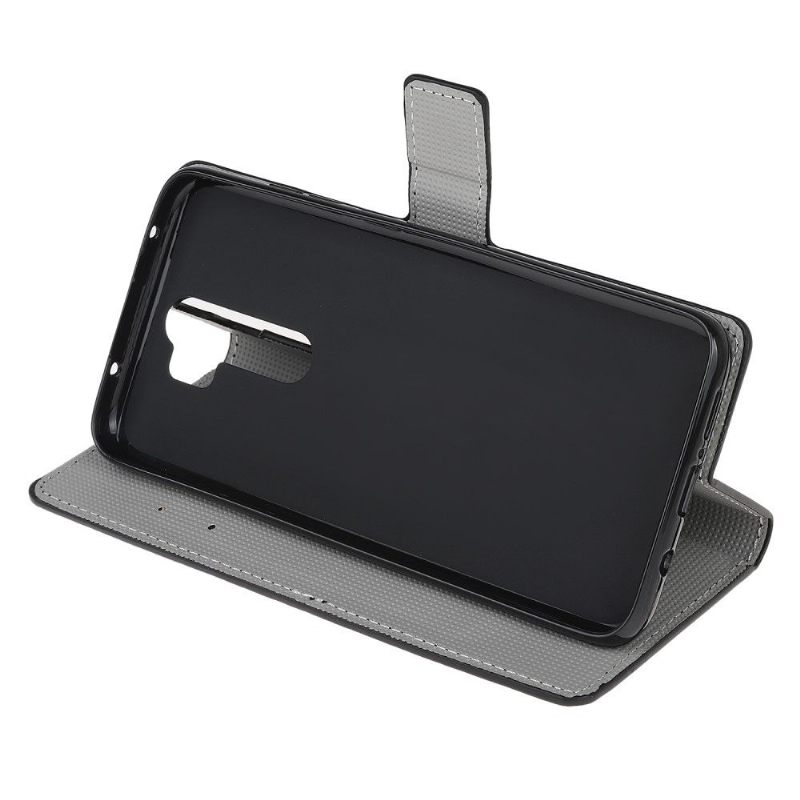 Folio-hoesje voor Xiaomi Redmi Note 8 Pro Lychee-leerstijl Met Huideffect