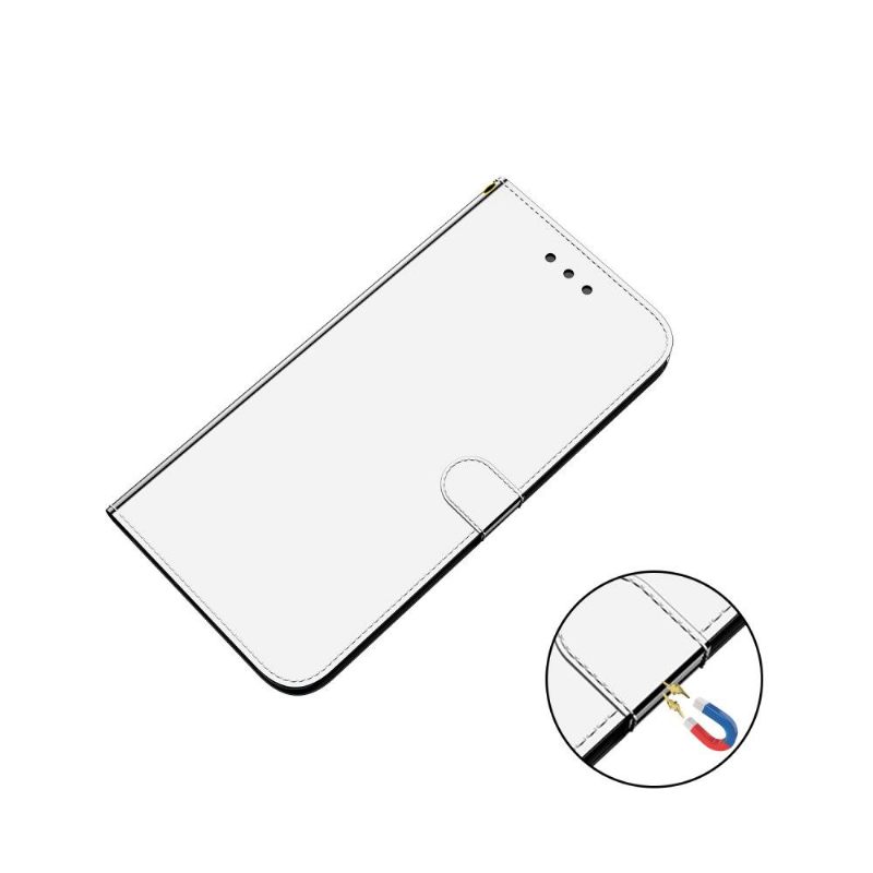 Folio-hoesje voor Xiaomi Redmi Note 8 Pro Spiegeleffect Van Kunstleer