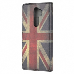 Folio-hoesje voor Xiaomi Redmi Note 8 Pro Vintage Engelse Vlag