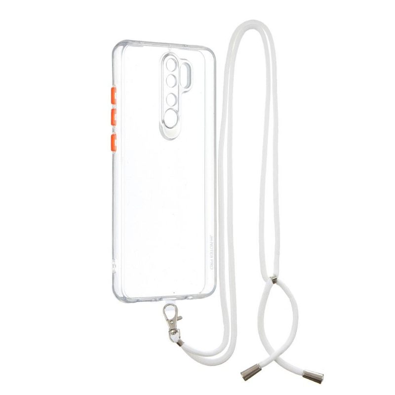 Hoesje voor Xiaomi Redmi Note 8 Pro Met Koord Heldere Bumper