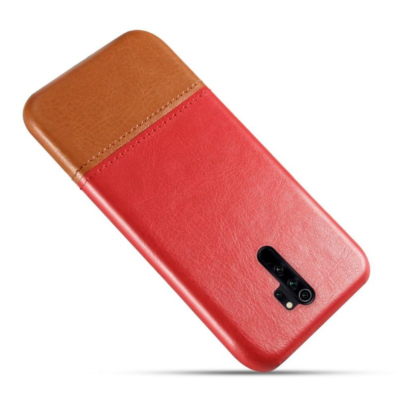 Hoesje voor Xiaomi Redmi Note 8 Pro Tweekleurig Leereffect