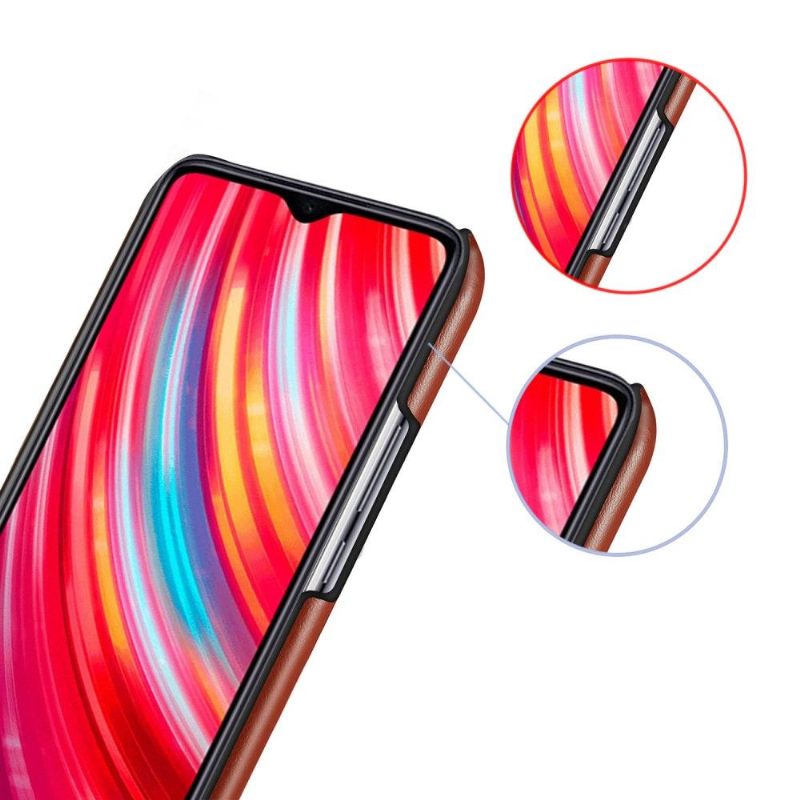 Hoesje voor Xiaomi Redmi Note 8 Pro Tweekleurig Leereffect