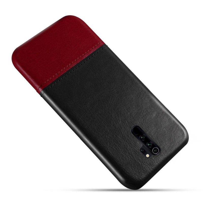 Hoesje voor Xiaomi Redmi Note 8 Pro Tweekleurig Leereffect