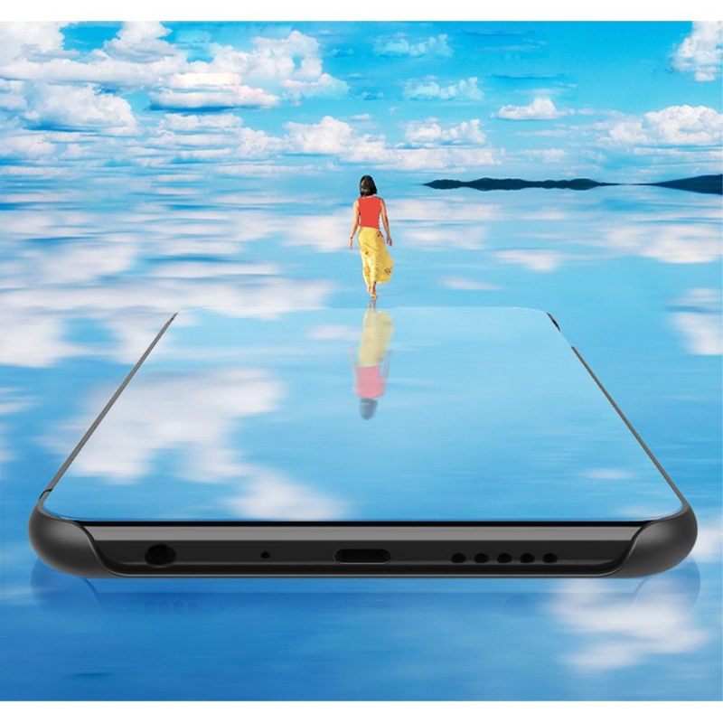 Telefoonhoesje voor Xiaomi Redmi Note 8 Pro Folio-hoesje Spiegeleffect
