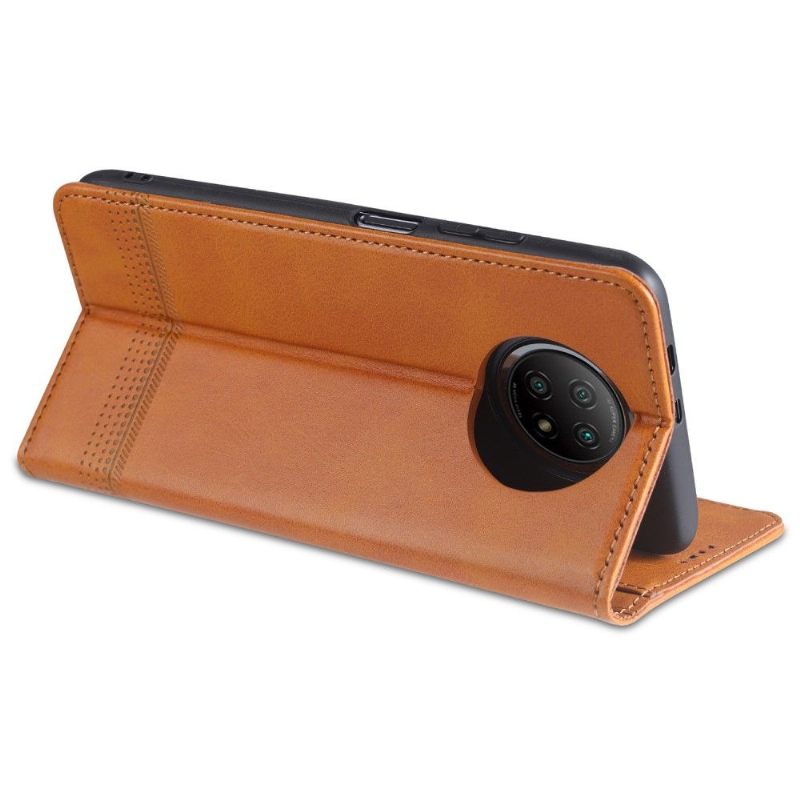 Cover voor Xiaomi Redmi Note 9T Folio-hoesje Azns Kunstleer