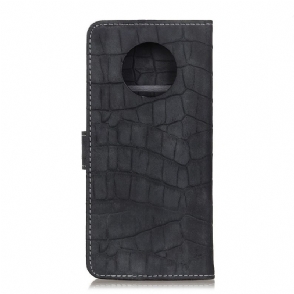 Folio-hoesje voor Xiaomi Redmi Note 9T Imitatieleer Croc Look