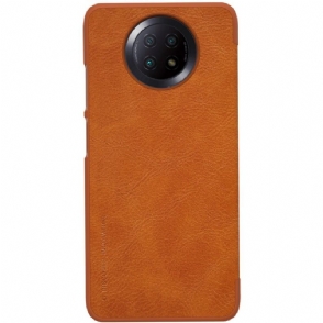 Folio-hoesje voor Xiaomi Redmi Note 9T Qin-serie Leereffect