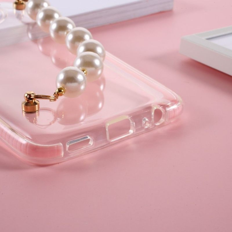 Hoesje voor Xiaomi Redmi Note 9T Doorzichtige Parelband