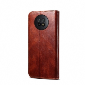 Leren Hoesje voor Xiaomi Redmi Note 9T Ernestine Zichtbare Naden