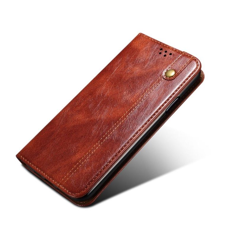 Leren Hoesje voor Xiaomi Redmi Note 9T Ernestine Zichtbare Naden