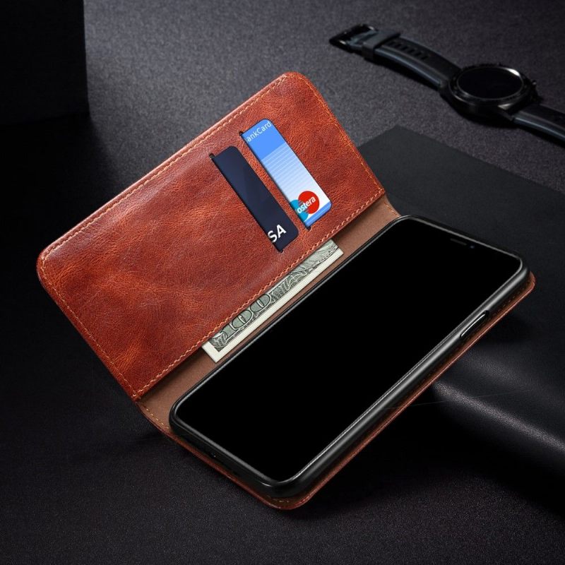 Leren Hoesje voor Xiaomi Redmi Note 9T Ernestine Zichtbare Naden