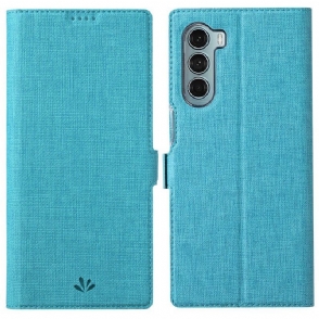 Bescherming Hoesje voor Moto G200 5G Folio-hoesje Getextureerde Vili Dmx