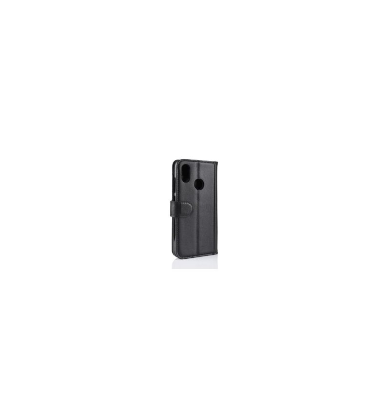 Folio-hoesje voor Xiaomi Mi 8 Premium Leder - Zwart