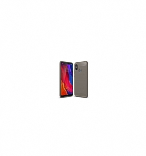 Hoesje voor Xiaomi Mi 8 Geborsteld Koolstof