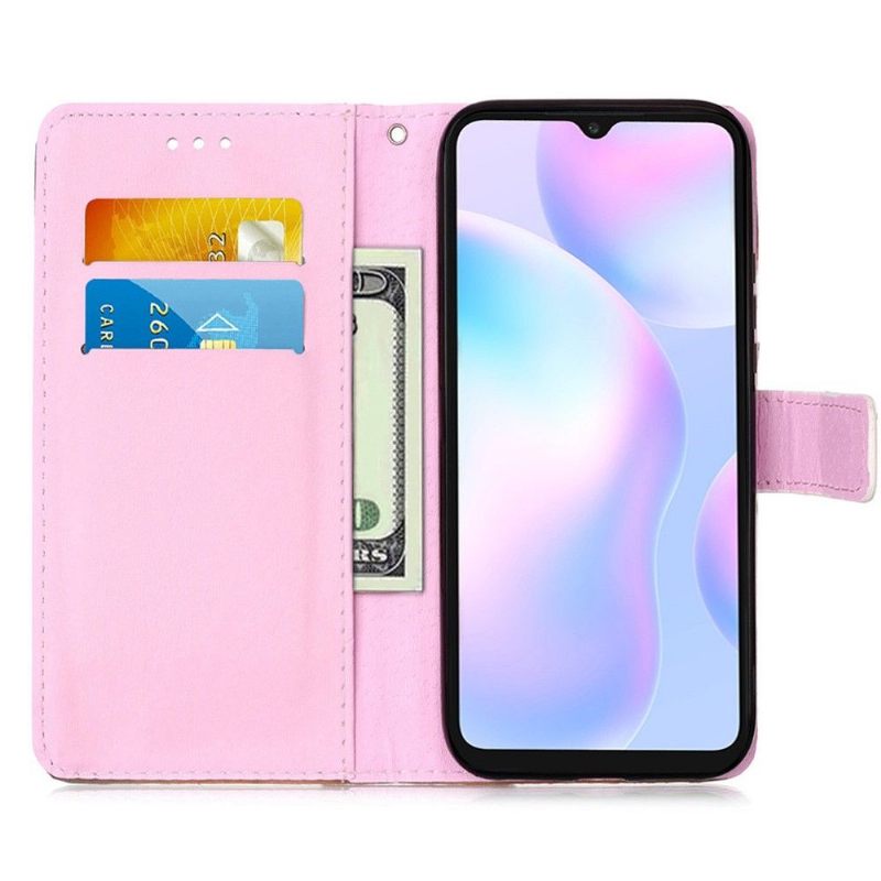 Case voor Xiaomi Redmi 9A Met Ketting Dromende Panda