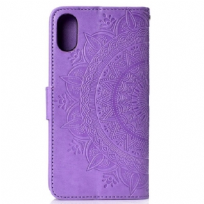 Folio-hoesje voor Xiaomi Redmi 9A Reliëf-mandala