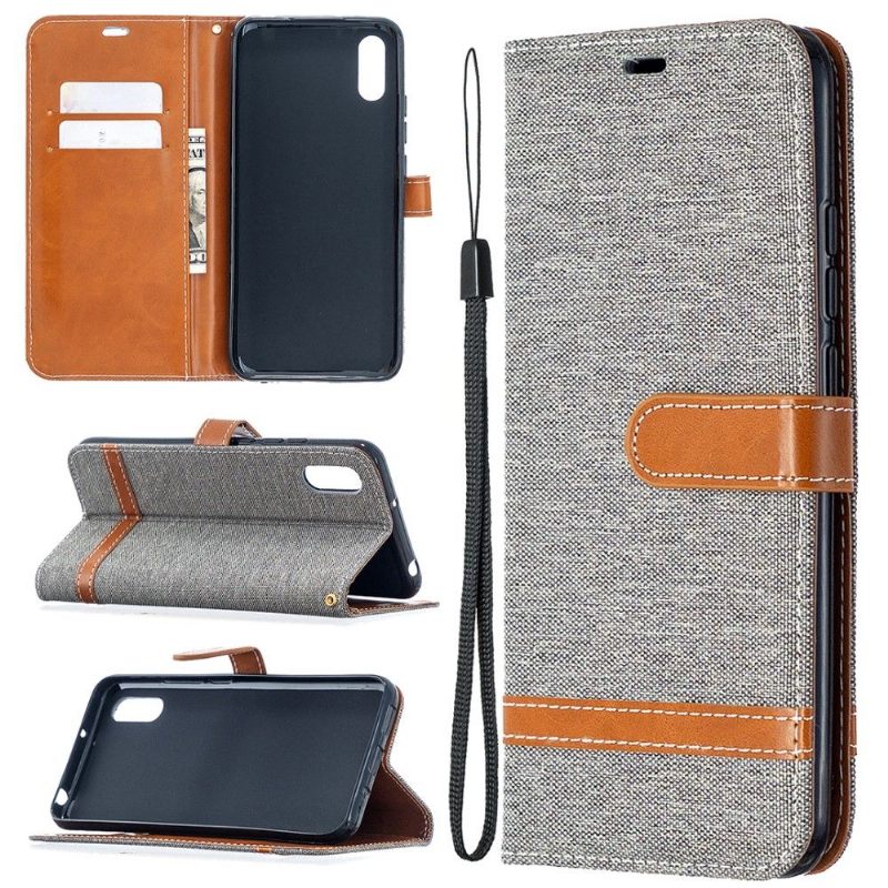 Folio-hoesje voor Xiaomi Redmi 9A Stoffen Bekleding