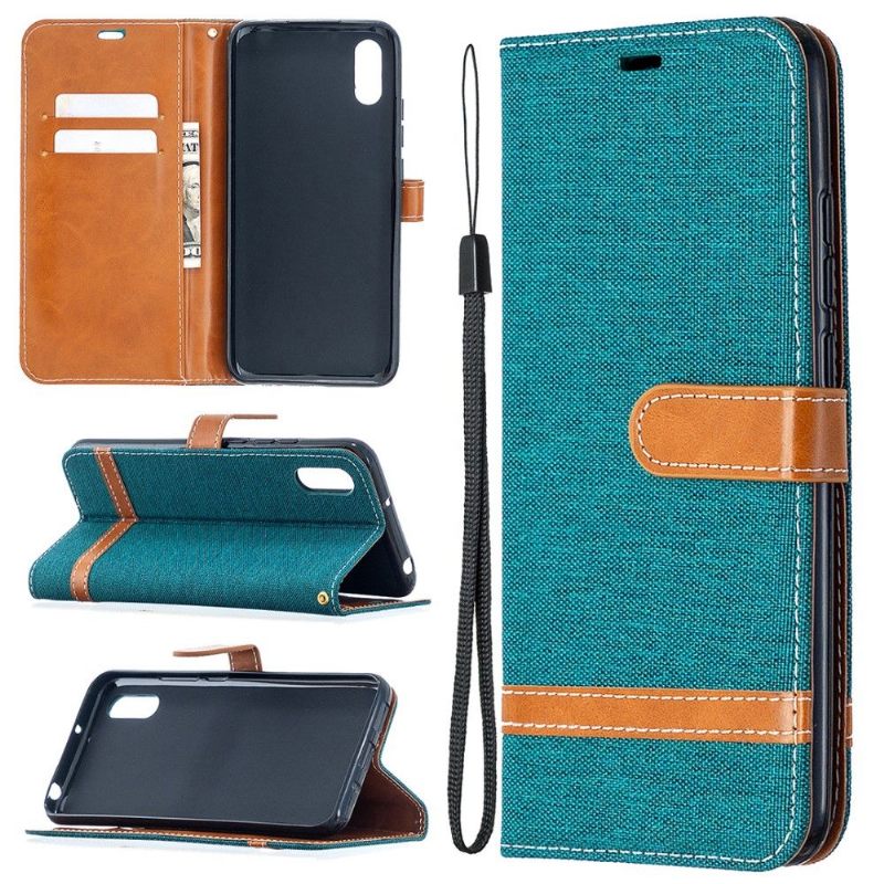Folio-hoesje voor Xiaomi Redmi 9A Stoffen Bekleding