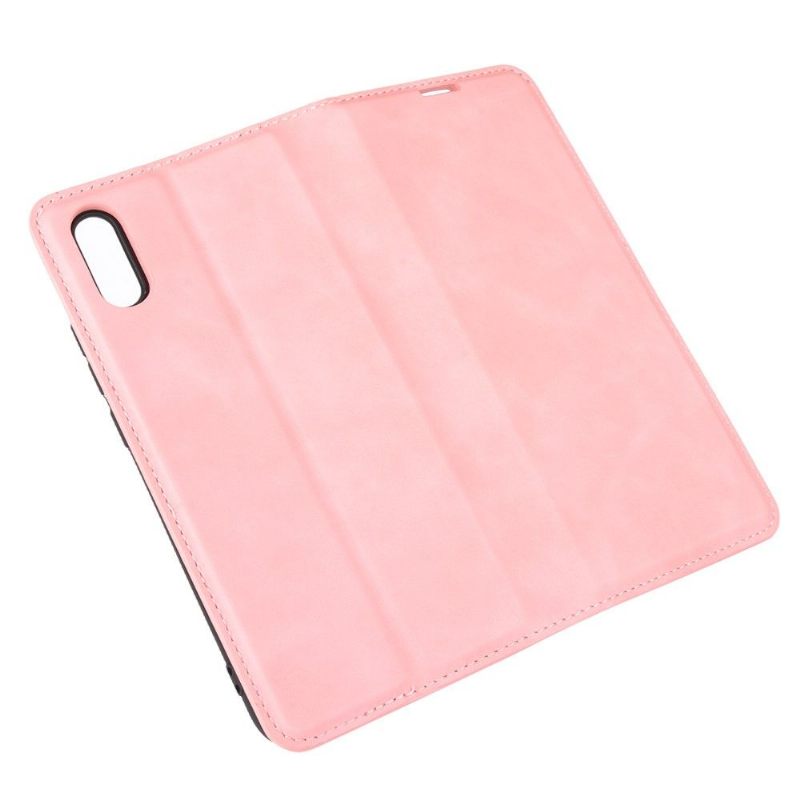 Folio-hoesje voor Xiaomi Redmi 9A Zakelijk Retro - Roze