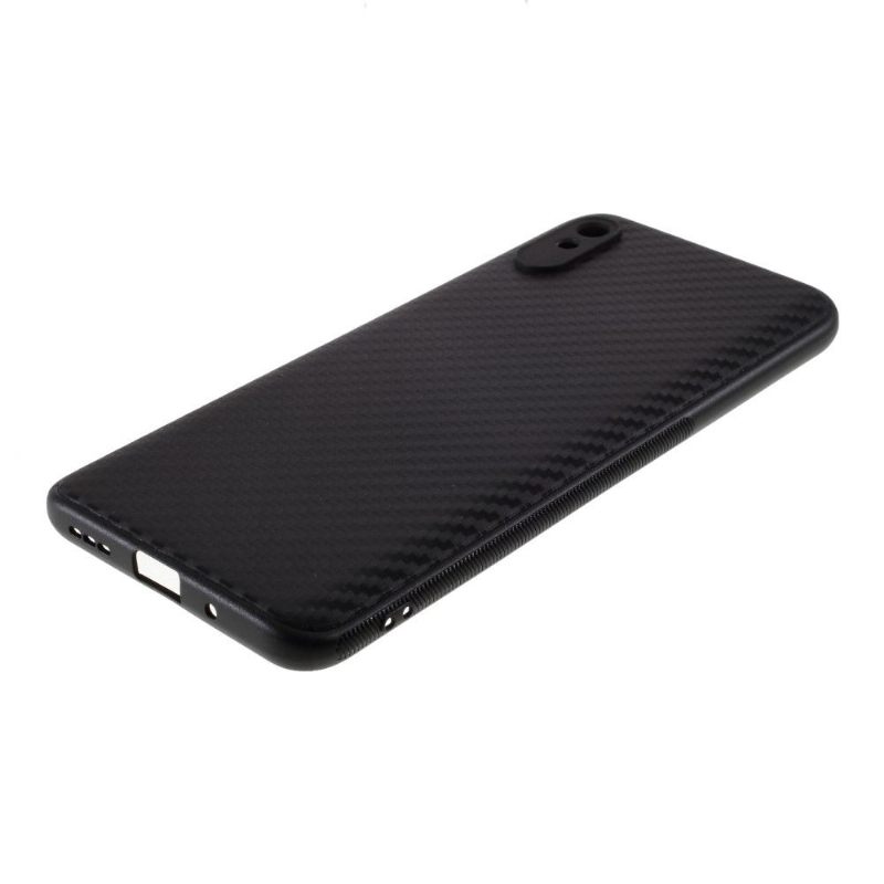 Hoesje voor Xiaomi Redmi 9A Anti-fall Koolstofvezel-look