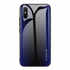 Hoesje voor Xiaomi Redmi 9A Carbon Glas Achterkant