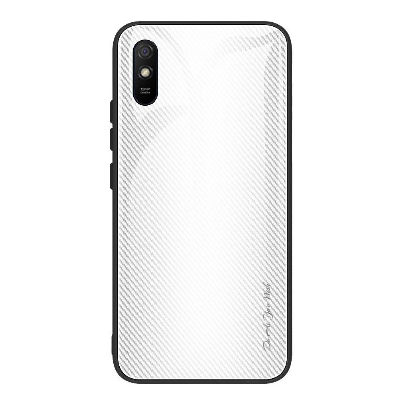 Hoesje voor Xiaomi Redmi 9A Carbon Glas Achterkant
