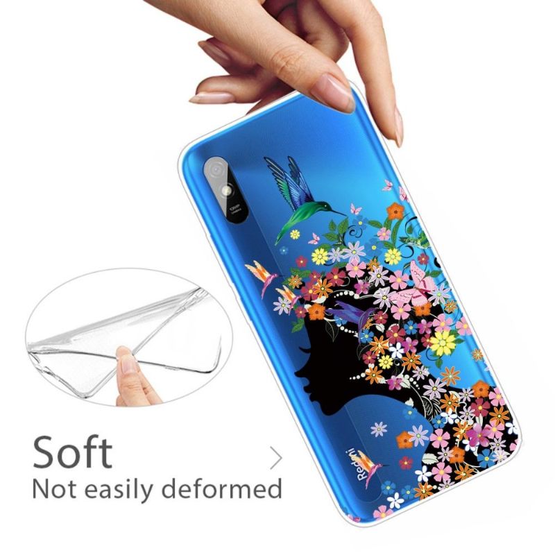 Hoesje voor Xiaomi Redmi 9A Kolibriebloem