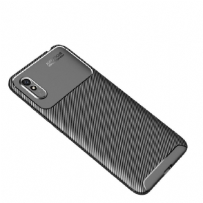 Hoesje voor Xiaomi Redmi 9A Koolstofvezeleffect