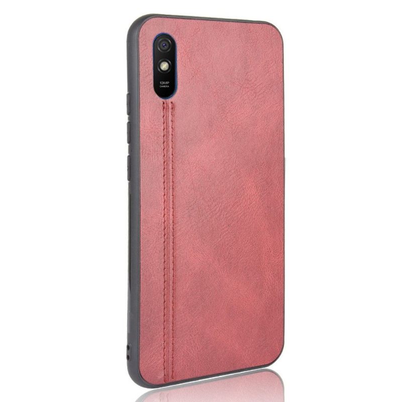 Hoesje voor Xiaomi Redmi 9A Stiksels Met Leereffect