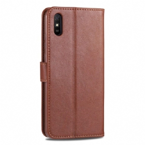 Leren Hoesje voor Xiaomi Redmi 9A Azns Retro Leder Effect
