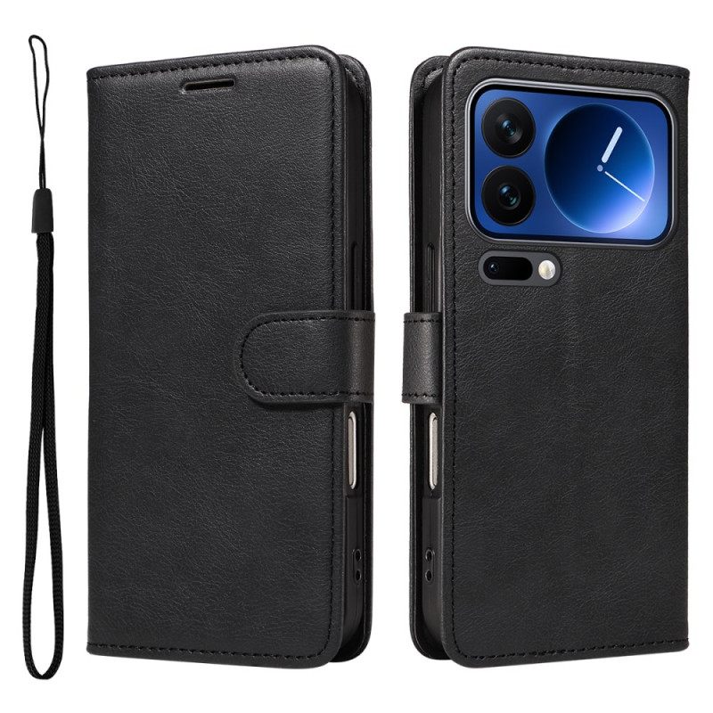 Bescherming Hoesje Xiaomi 17 Pro Effen Leerlook