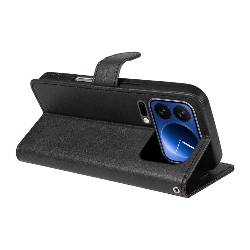 Bescherming Hoesje Xiaomi 17 Pro Effen Leerlook