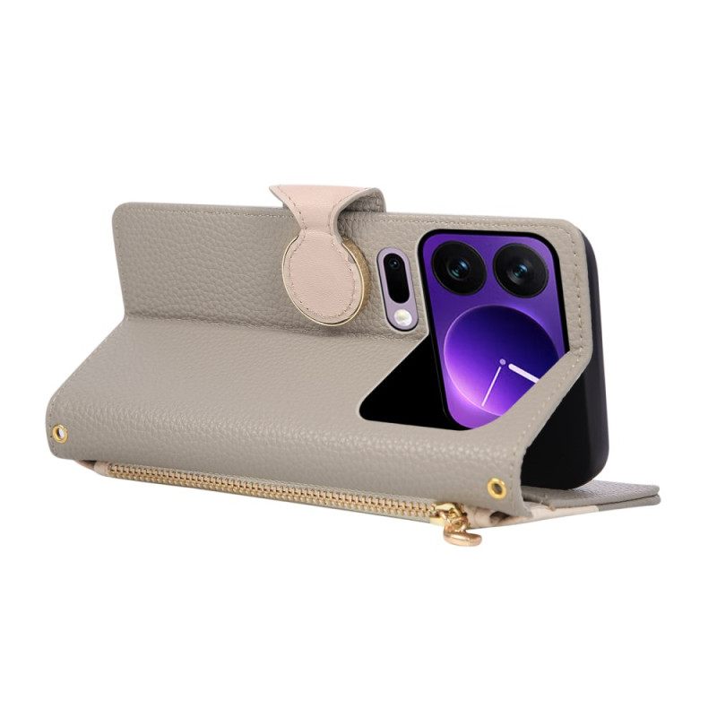 Bescherming Hoesje Xiaomi 17 Pro Portemonnee Met Rits